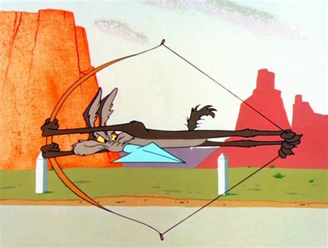image guided muscle wile e coyote uses the arrow warner bros entertainment wiki fandom