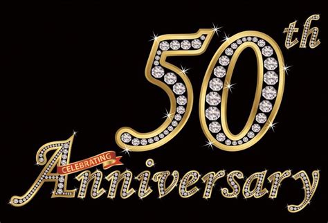 Aofoto 7x5ft Happy 50th Anniversary Backdrop Silver