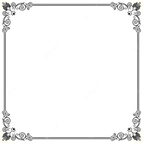 Word Frame Template Free Vector Frame Template Design