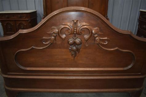 Bedroom furniture beds bedroom sets headboards bed frames dressers & chests nightstands armoires & wardrobes mattresses kids beds. Lot - Walnut Victorian Bedroom Set with Marble Tops