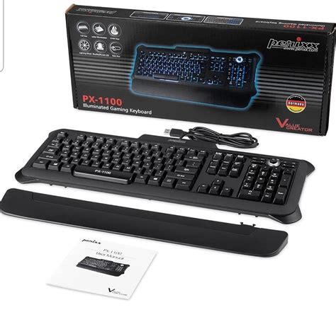 Perixx Px 1100 Backlit Gaming Keyboard Usb Redbluepurple