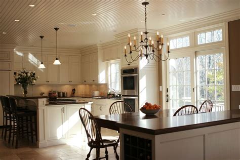 Do you find beadboard kitchen ceiling. White kitchen with beadboard ceilings | Kitchen renovation ...