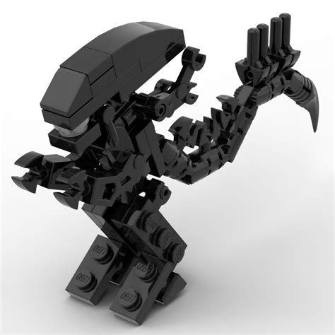Lego Moc Aliens Xenomorph Minifig Scale By Yodakya Rebrickable