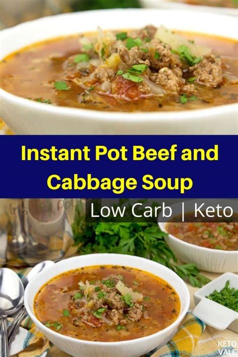 With a few simple tweaks and easy to find ingredients, you can make almost any. Easy Instant Pot Beef Cabbage Soup Low Carb Keto Recipe | KetoVale