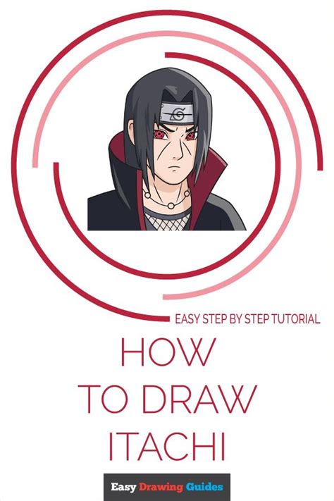 How To Draw Itachi Uchiha Really Easy Drawing Tutorial In 2021 Draw