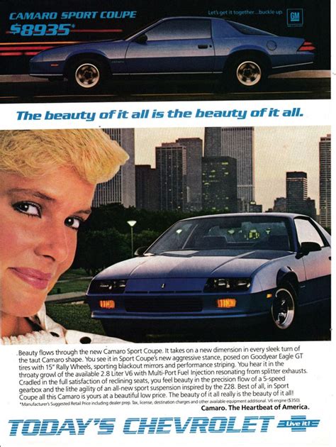 Z28, an exotic camaro, that runs with some of the most advanced sports coupes in the world. 1985 Chevrolet Camaro Sport Coupe-2.8 Liter V-6 | Etsy ...