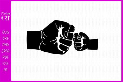 Free 146 Father's Day Father Son Fist Bump Svg Free SVG PNG EPS DXF File