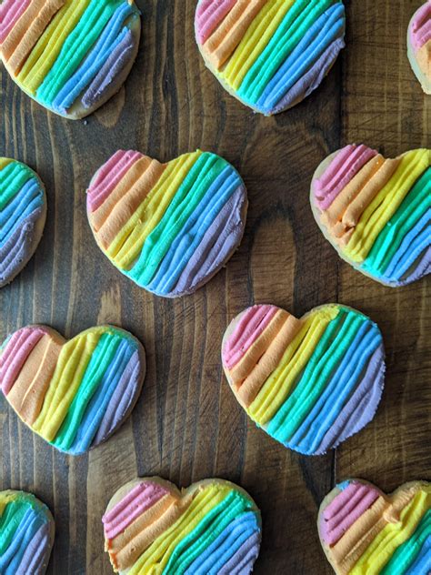 Homemade Pride Sugar Cookies With Rainbow Royal Icing Rfood