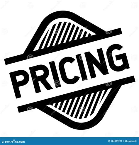 Pricing Stamp On White Stock Vector Illustration Of Sign 124301221