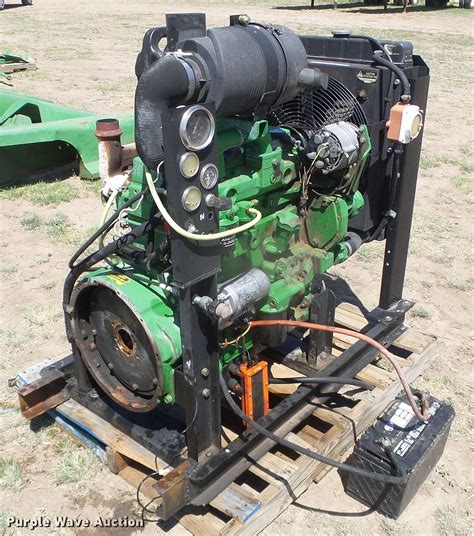 John Deere 4045df150 Four Cylinder Diesel Irrigation Engine In Sublette