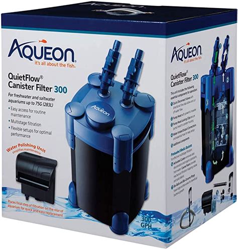 Aqueon Quietflow Aquarium Fish Tank Canister Filter For 55