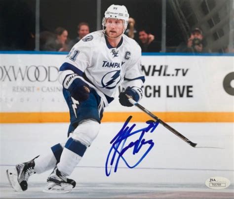 Steven Stamkos Autographed Hockey Memorabilia And Nhl Merchandise