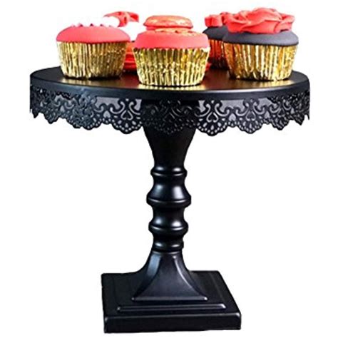 See more ideas about pedestal stand, pedestal, standing. Cake Plate Stand, Botitu 10 inch Black Metal Decorative ...