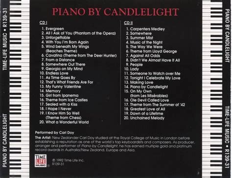 Carl Doy Piano By Candlelight Discs 1 And 2 1992