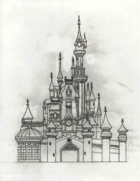 Beauty And The Beast Castle Disney Castle Drawing Castle Sketch Art