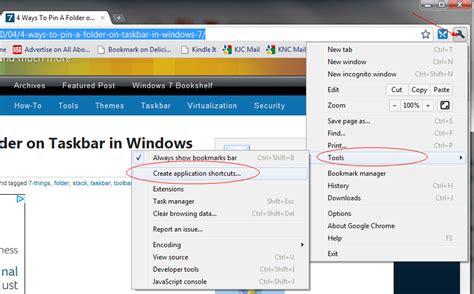 Chrome makes it easy to create a manual backup of your bookmarks. How To Pin Your Favorite Website To Windows 7 Taskbar ...