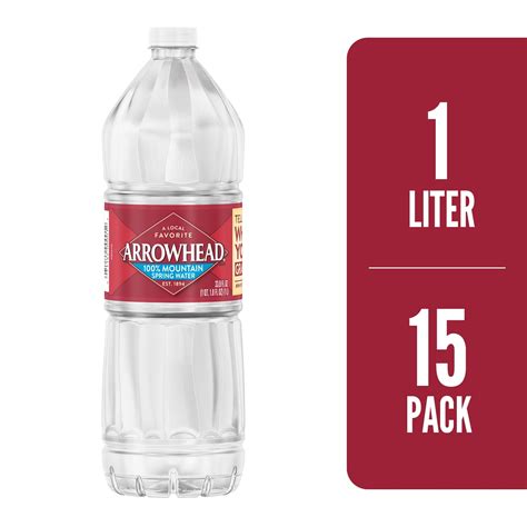 Arrowhead Brand 100 Mountain Spring Water 338 Ounce Plastic Bottles