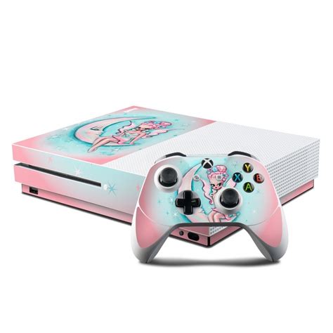 Microsoft Xbox One S Console And Controller Kit Skin Moon Pixie By