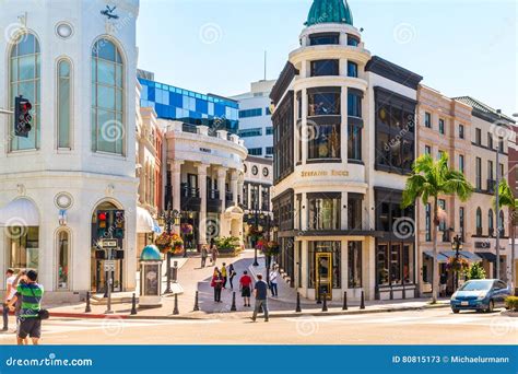 Rodeo Drive In Beverly Hills Editorial Stock Photo Image Of Landmark