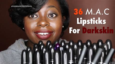 36 Mac Lipsticks On Darker Skin Youtube