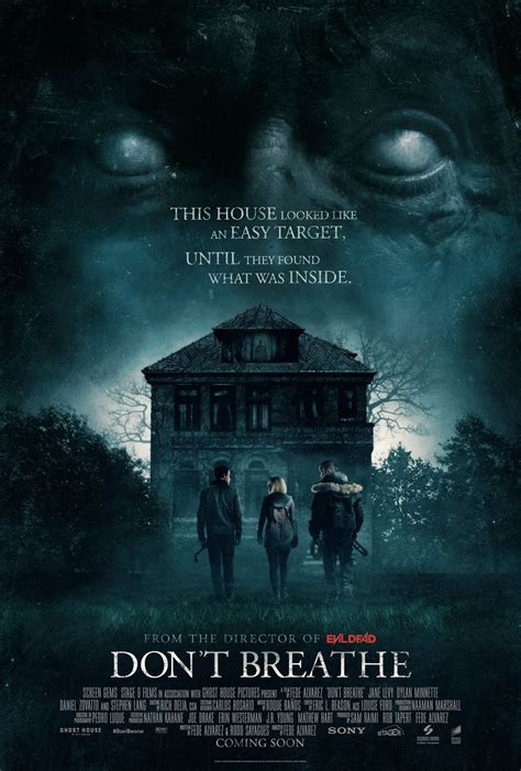 Poster art for the fede alvarez film don't breathe. New Don't Breathe Trailer and Poster | Upcoming horror ...