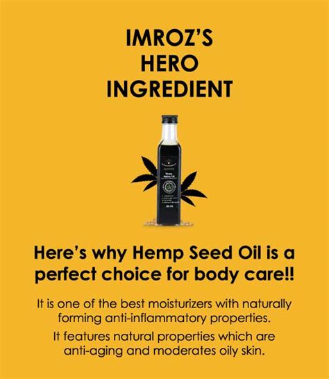 Body And Skin Care Products Imroz By Ananta Hemp Works