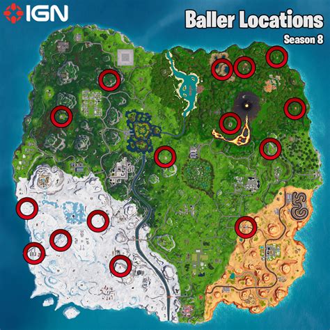 Fortnite Week 4 Challenges Baller Locations And Search For Buried