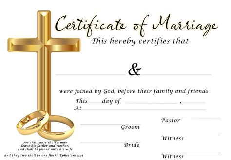 Printable Marriage Certificate Pdf Printable Form Templates And Letter