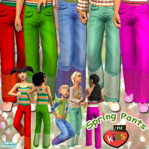 The Sims Resource Evi Spring Pants