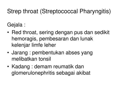 Antibiotics For Streptococcal Pharyngitis