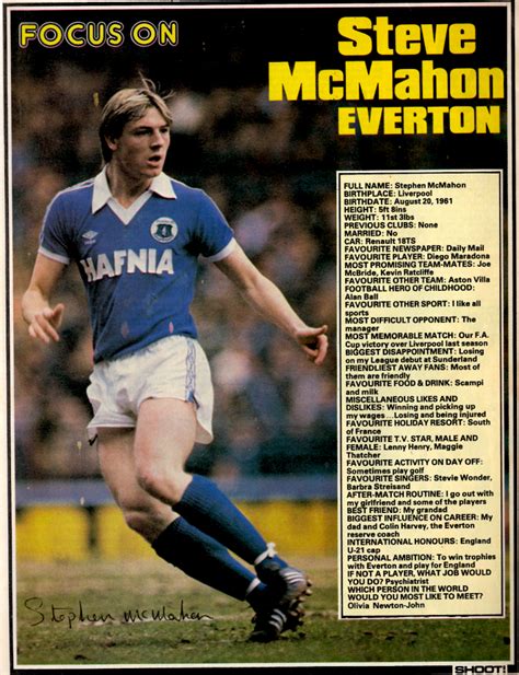 Steve Mcmahon Everton Football InPrint