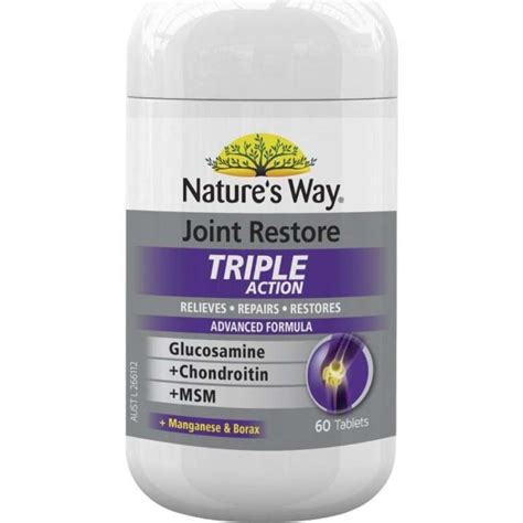 Jual Natures Way Joint Restore Triple Action 60 Tablet Made In