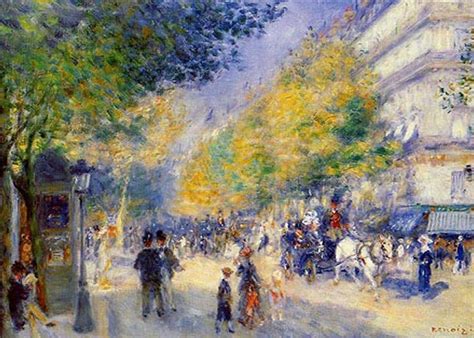 Pierre Auguste Renoir Boulivards Of Paris Pierre Renoir Was A French