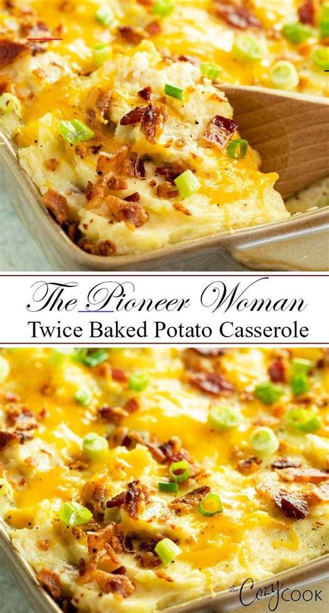 At this point you can bake it in a 350 degree oven for 20 to 30 minutes or cover and refrigerate a day or two. The Pioneer Woman's Twice Baked Potato Casserole - The ...