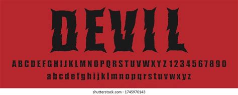 2876 Devil Font Stock Vectors Images And Vector Art Shutterstock