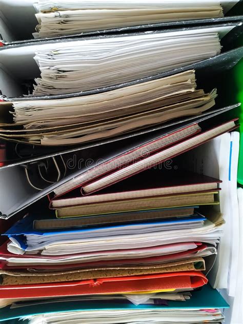 Pile Of Papers Pile Of Documents Stock Photo Image Of Folder Chaos