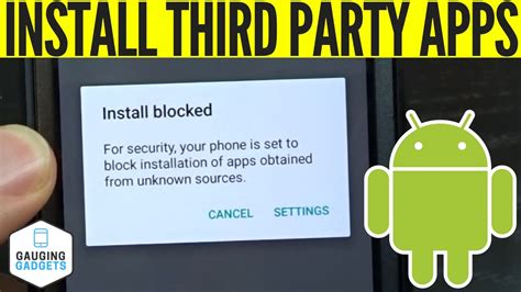 How To Enable Third Party App Installing On Android Unknown Sources