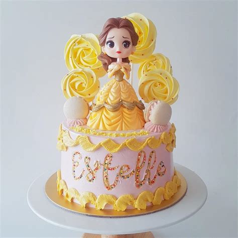 Disney Belle Beauty And The Beast Birthday Party Cake