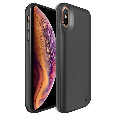 Iphone Xs Max Battery Case 6000mah Rechargeable External Power Case