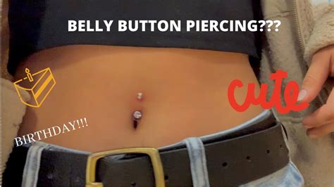 Getting My Belly Button Pierced Youtube