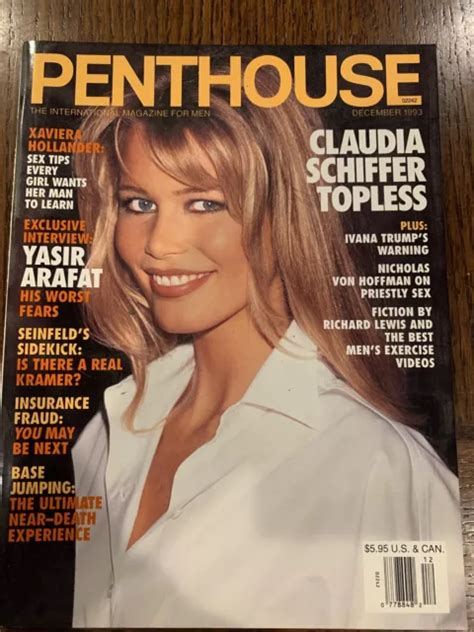 Vintage Penthouse Magazine December 1993 Claudia Schiffer Nice See