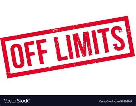 Off Limits Rubber Stamp Royalty Free Vector Image