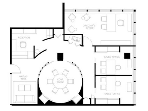 Interior Design Floor Plan Sketches Office