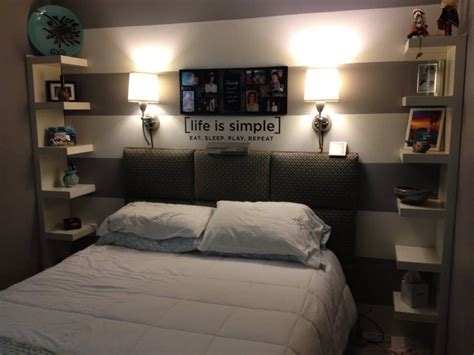 An example of an interior house painting quote, created with jobber's quote management software. side shelves Ikea, Painted striped wall, rub on quote, headboard (painted mdf, kitchen cabinet ...