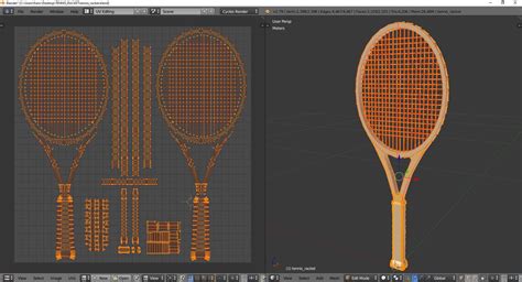 3d Model Tennis Racket