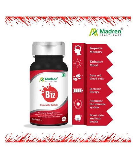 Other forms of vitamin b12 in supplements are adenosylcobalamin, methylcobalamin, and hydroxycobalamin 22. Madren Healthcare Vitamin B12 1500 mcg Chewable 60 no.s ...
