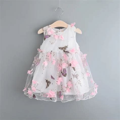 Dress Baby Girl Clothes Cute Princess Dresses Sleeveless Floral