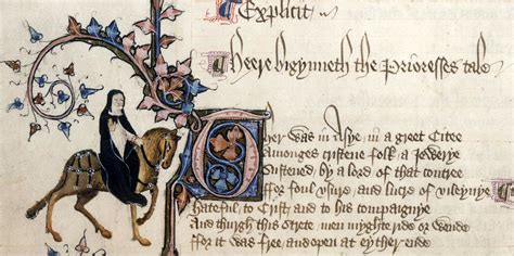 Chaucer The Prioresss Portrait From The General Prologue To