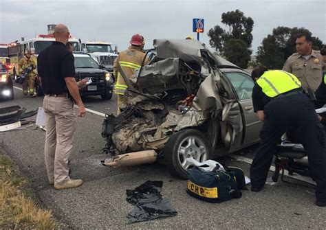 One Person Extricated After Four Car Crash In Santa Maria Cal Coast Times