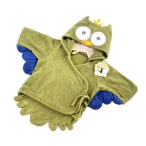 A baby orangutan at a rescue center very calmly held on to his human caretaker's arm as she gave him a bath in the sink. Green Owl Hooded Baby Bath Robe | Baby robes, Baby aspen ...